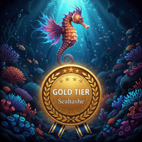 Gold Seahorse badge